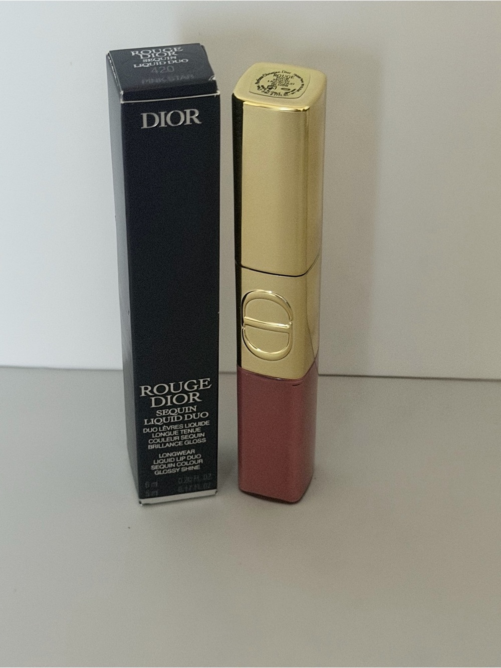 Dior Rouge Dior Sequin Liquid Duo Lip Gloss - 220 Ribbons - Picture 3 of 3